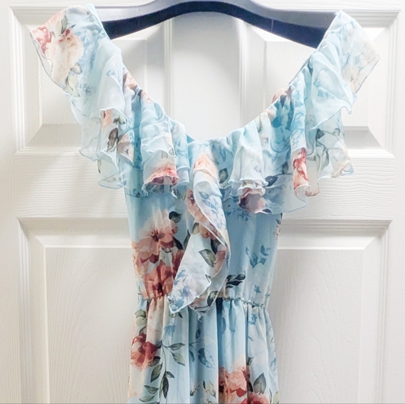 Water Rose Ruffle Dress - Picture 2 of 5